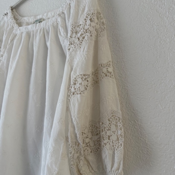 Sundance White Lace Blouse - Picture 3 of 6